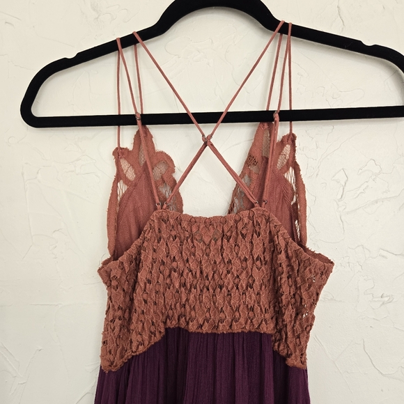 Free People Pink Purple Adella Slip Dress - Picture 7 of 11